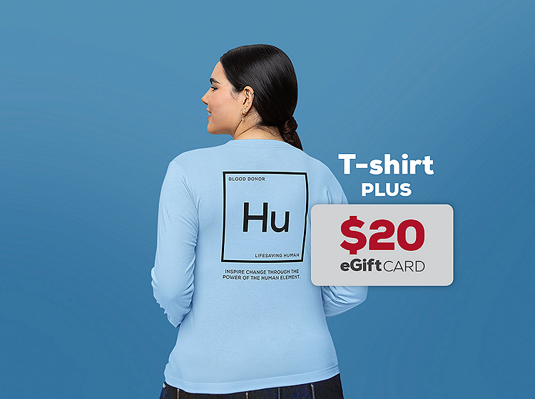 January and Februrary 2023 gifts - Long-sleeved T-shirt and $20 eGift card