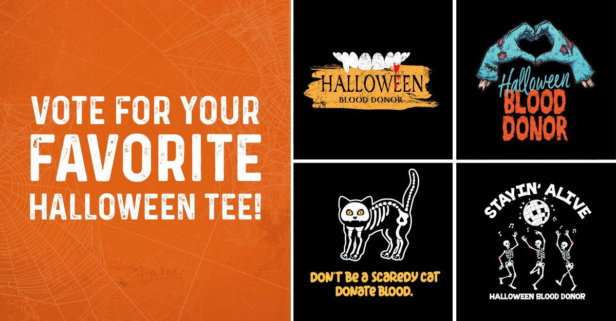 The 2024 OneBlood Halloween Tshirt Is Here!