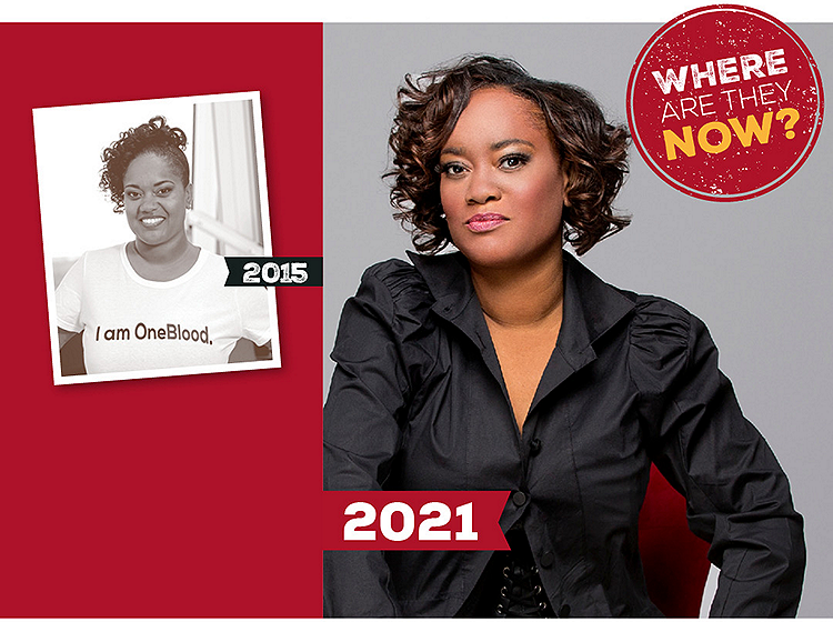 Charlyce Simmons in 2015 and in 2023