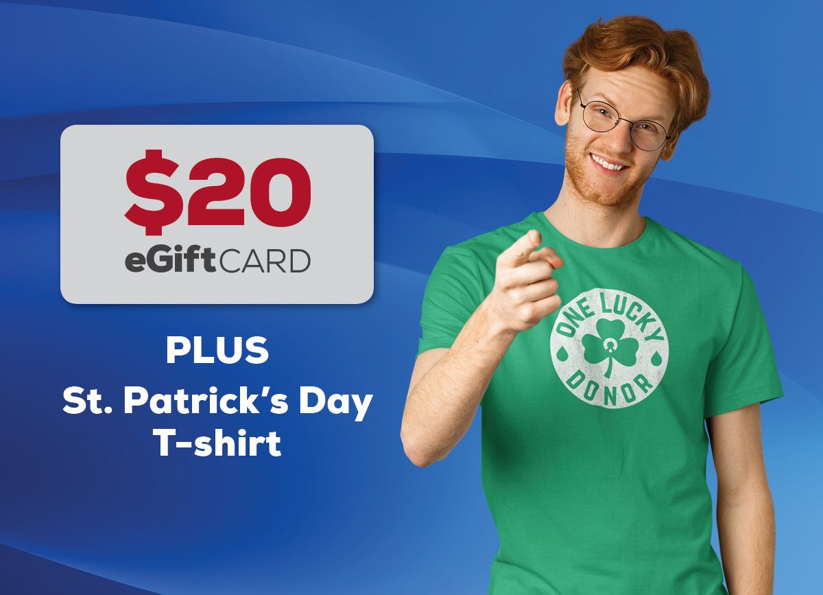 St. Patrick's Day T-shirt Plus $20 eGift Card