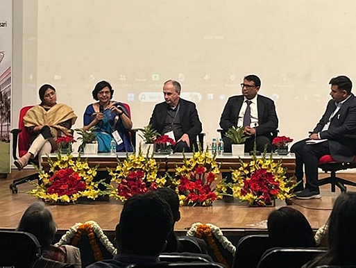 OneBlood Medical Director, Dr. Richard Gammon on a Patient Blood Management panel discussion at AIIMS in New Delhi, India