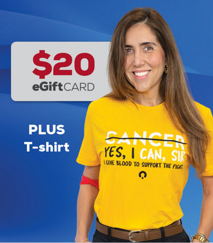 OneBlood Halloween T-shirt and $20 eGift Card