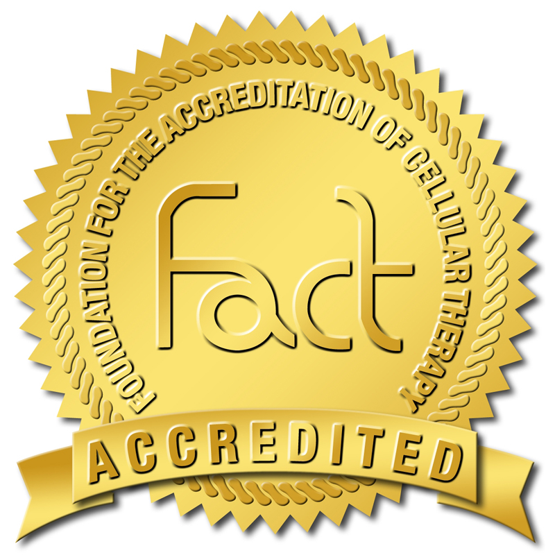 Fact Accredited seal - Foundation for the Accreditation of Cellular Therapy