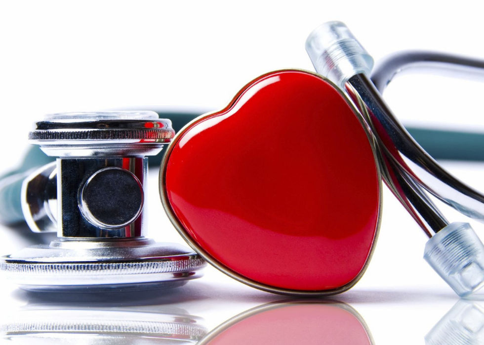 Image of a stethoscope with heart icon.