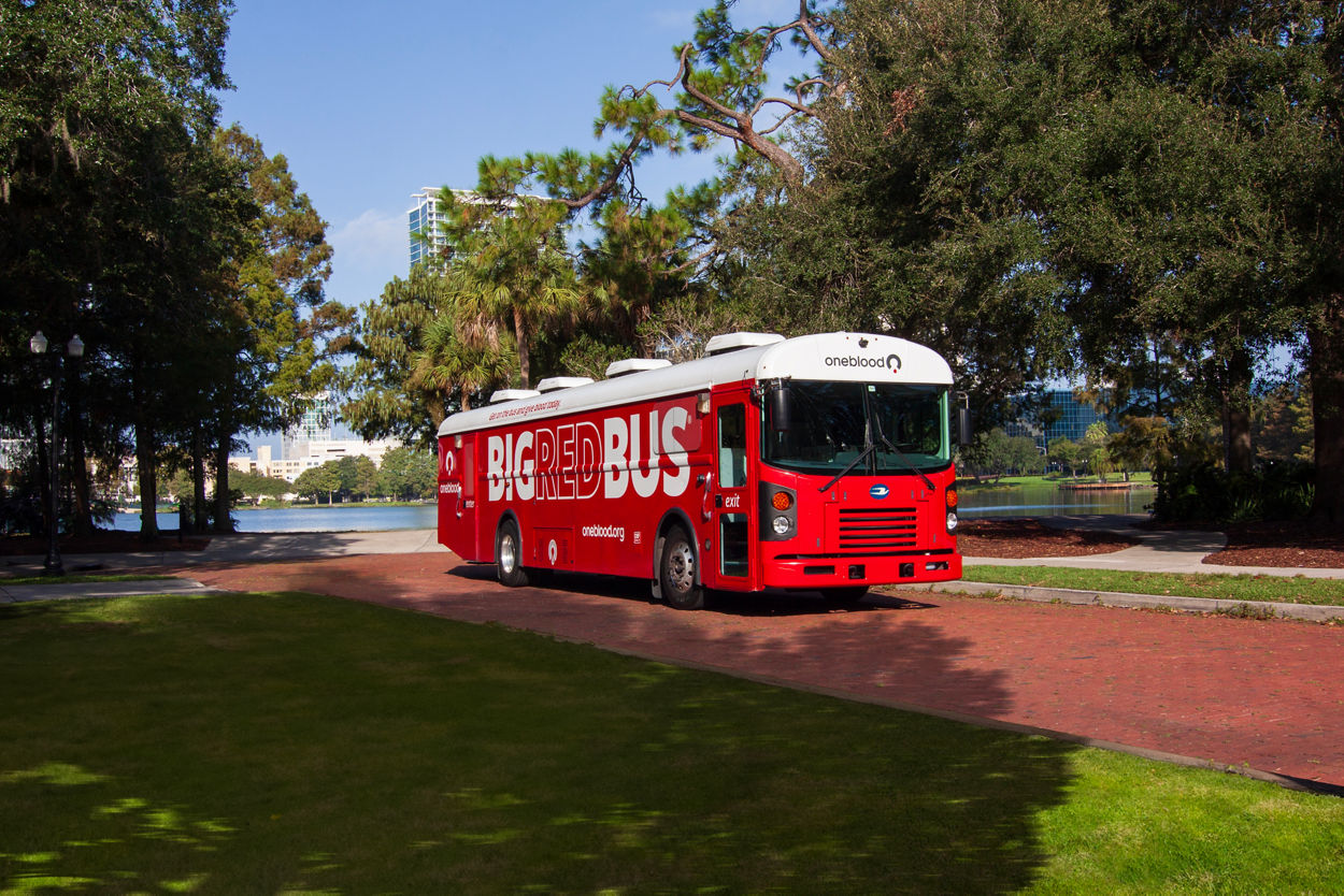 OneBlood's Big Red Bus: Roll up your sleeve