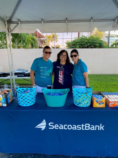 Patty McAuley and Seacoast Bank team at a 911 Remembrance Blood Drive