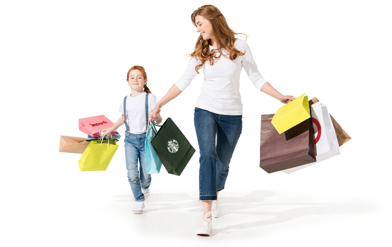 Mother & Daughter Shopping