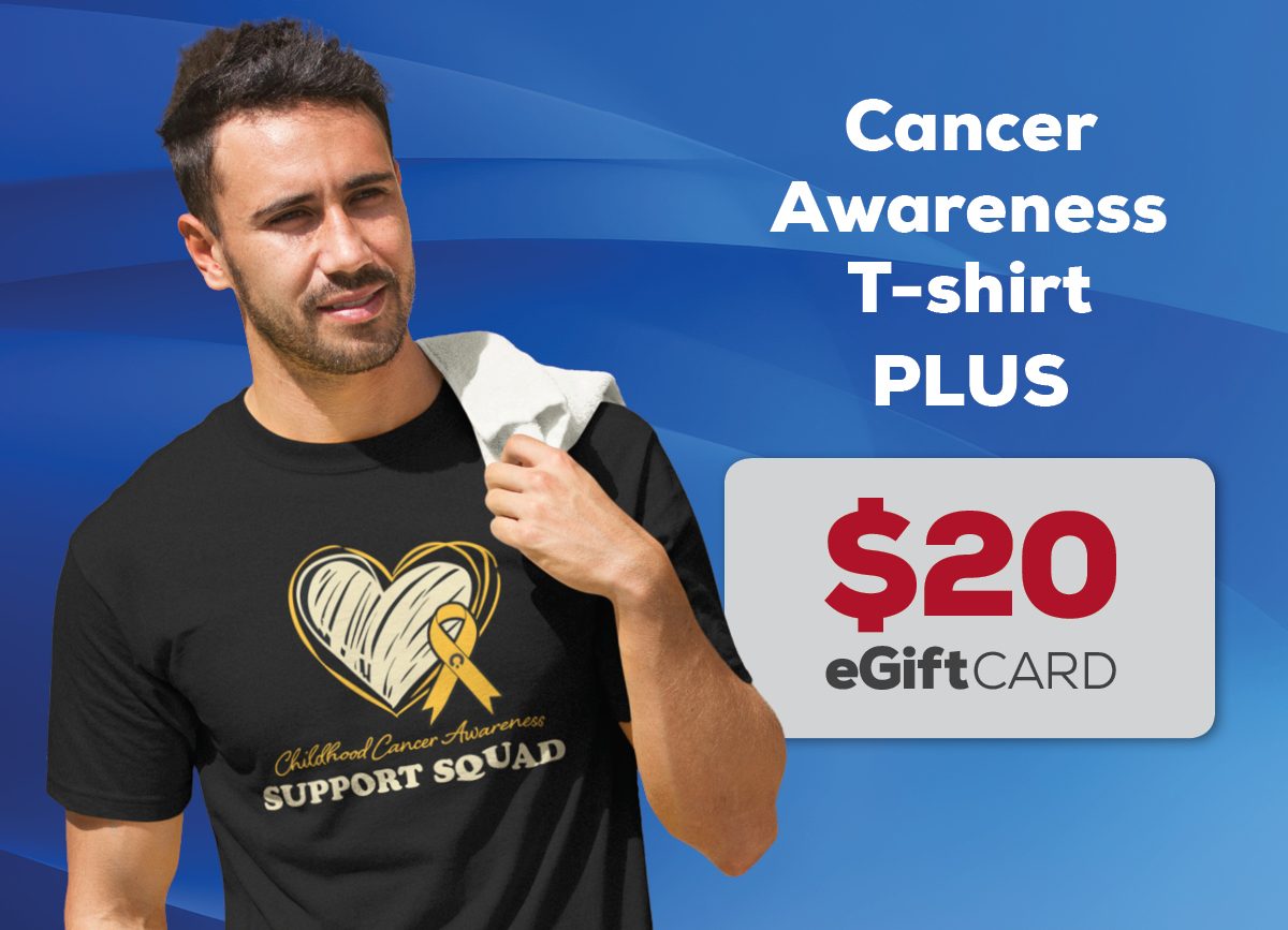 Cancer Awareness T-shirt Plus $20 eGift Card