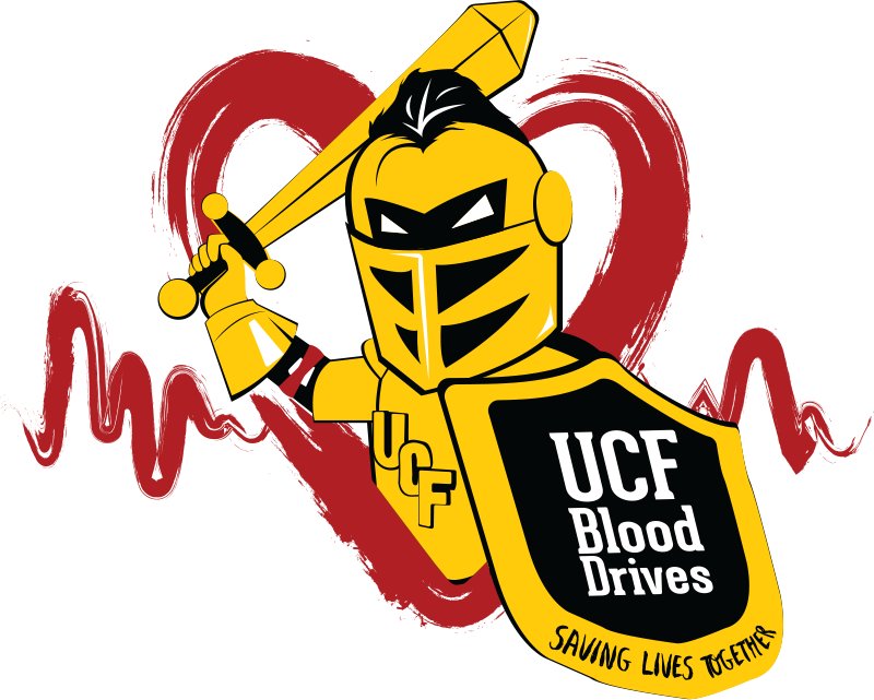 UCF Blood Drives Saving Lives Together Logo